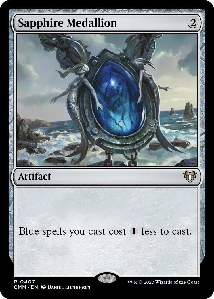 Sapphire Medallion (407) (Commander Masters)