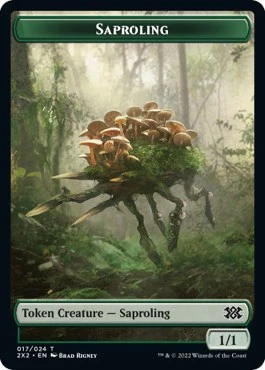 Saproling // Angel Double-Sided Token (17 // 3)
