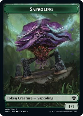 Saproling // Merfolk Double-Sided Token (18 // 5)