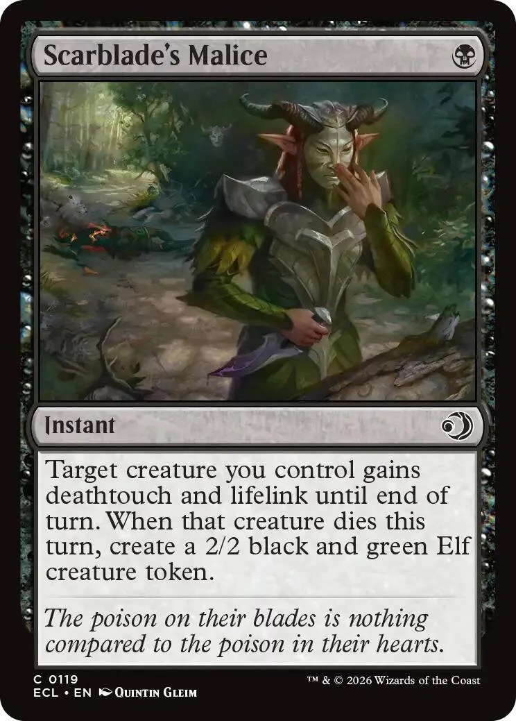 Scarblade's Malice (119) (Lorwyn Eclipsed)