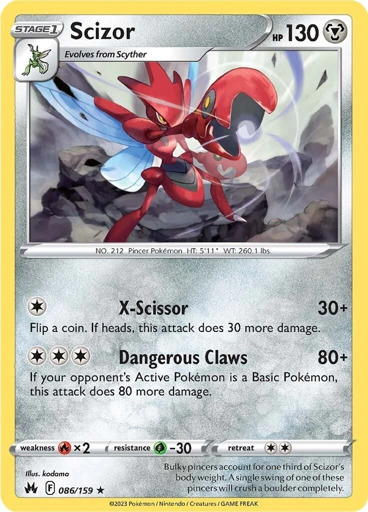 Scizor (086/159) (Crown Zenith)