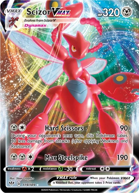 Scizor VMAX (119/189) (SWSH03: Darkness Ablaze)