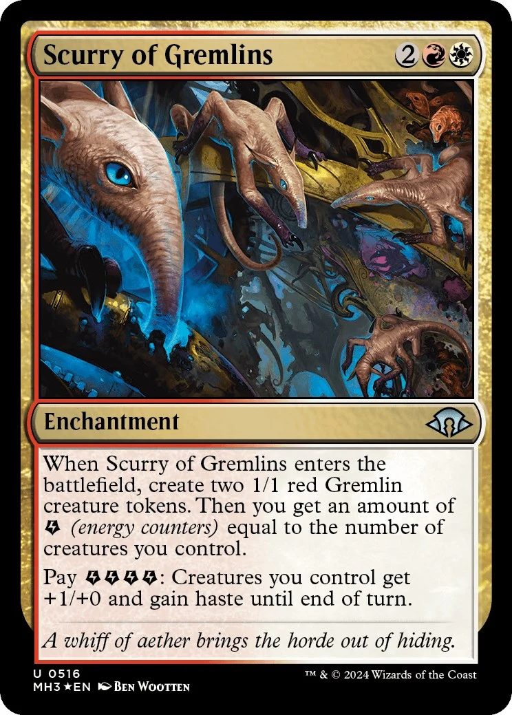 Scurry of Gremlins (Ripple Foil) (516) (Modern Horizons 3)
