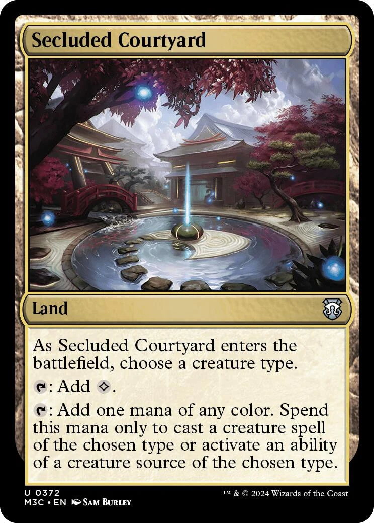 Secluded Courtyard (Ripple Foil) (372)