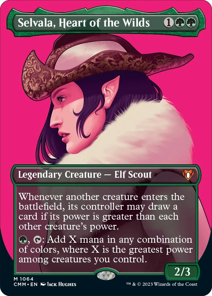 Selvala, Heart of the Wilds (Textured Foil) (1064) (Commander Masters)