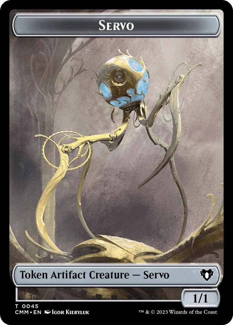 Servo // Demon Double-Sided Token (45 // 15) (Commander Masters)