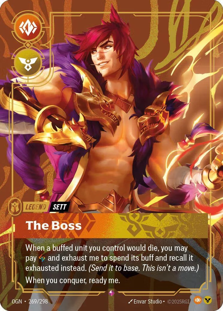Sett - The Boss (Metal) (269/298) (Riftbound Organized Play Promotional Cards)