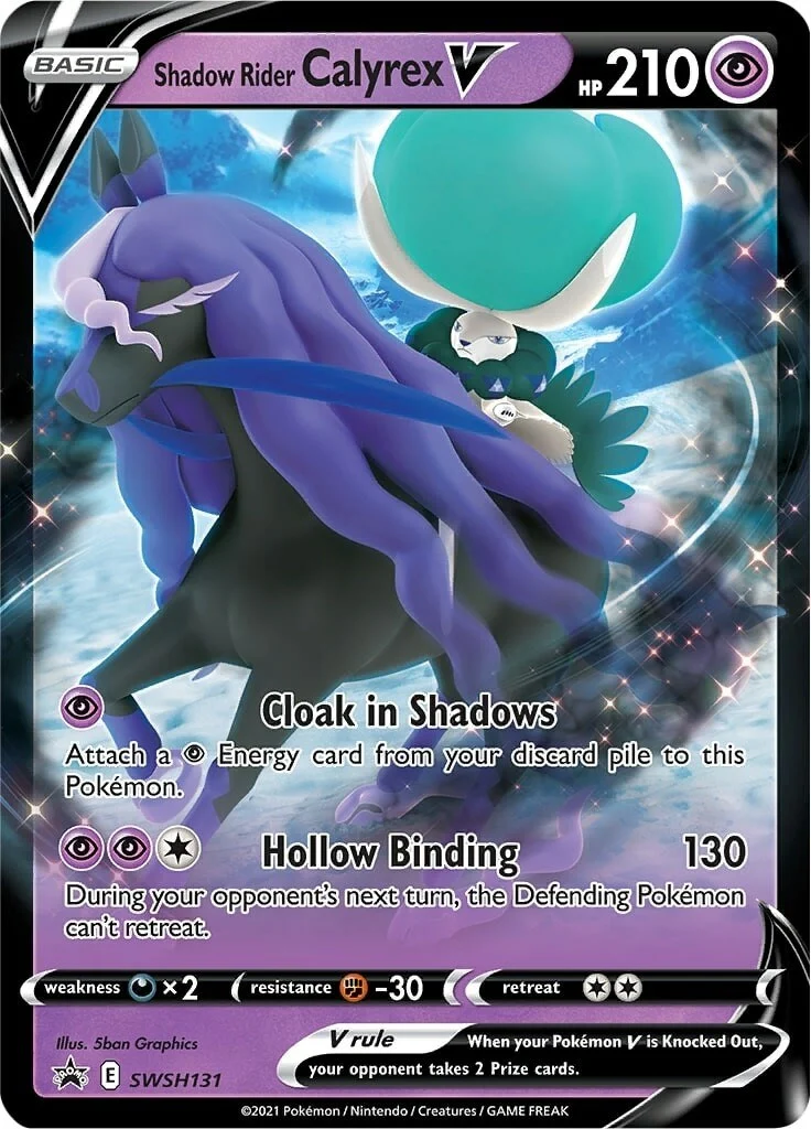 Shadow Rider Calyrex V - SWSH131 (SWSH131) (SWSH: Sword & Shield Promo Cards)