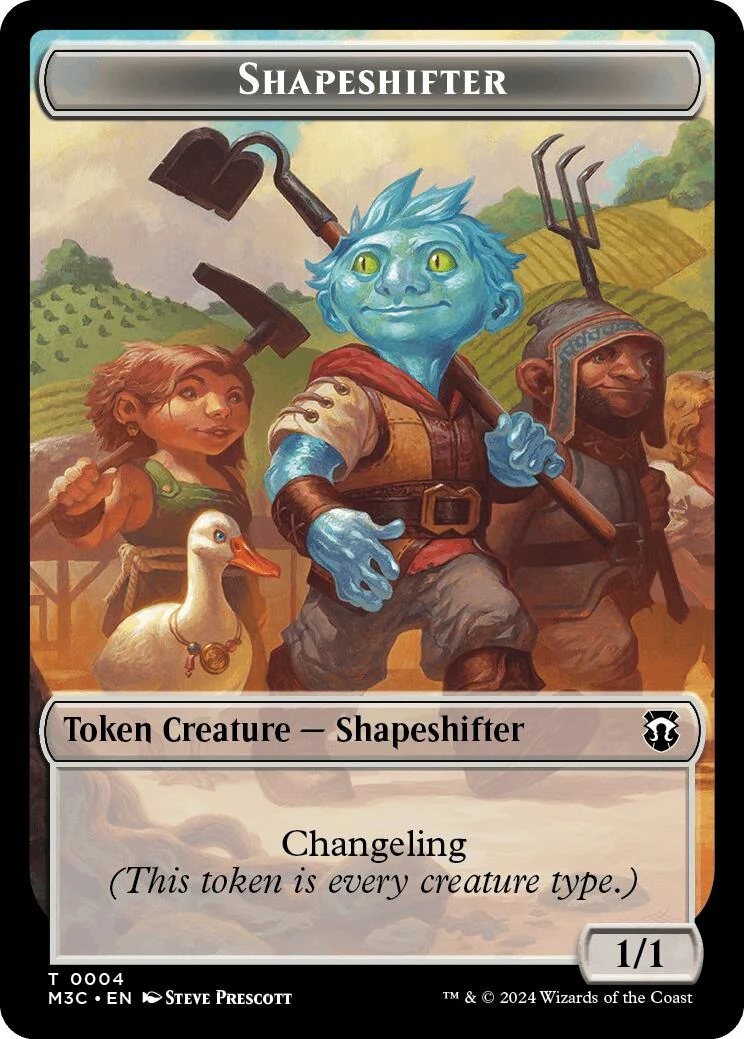 Shapeshifter (0004) // Copy Double-Sided Token (4 // 1)