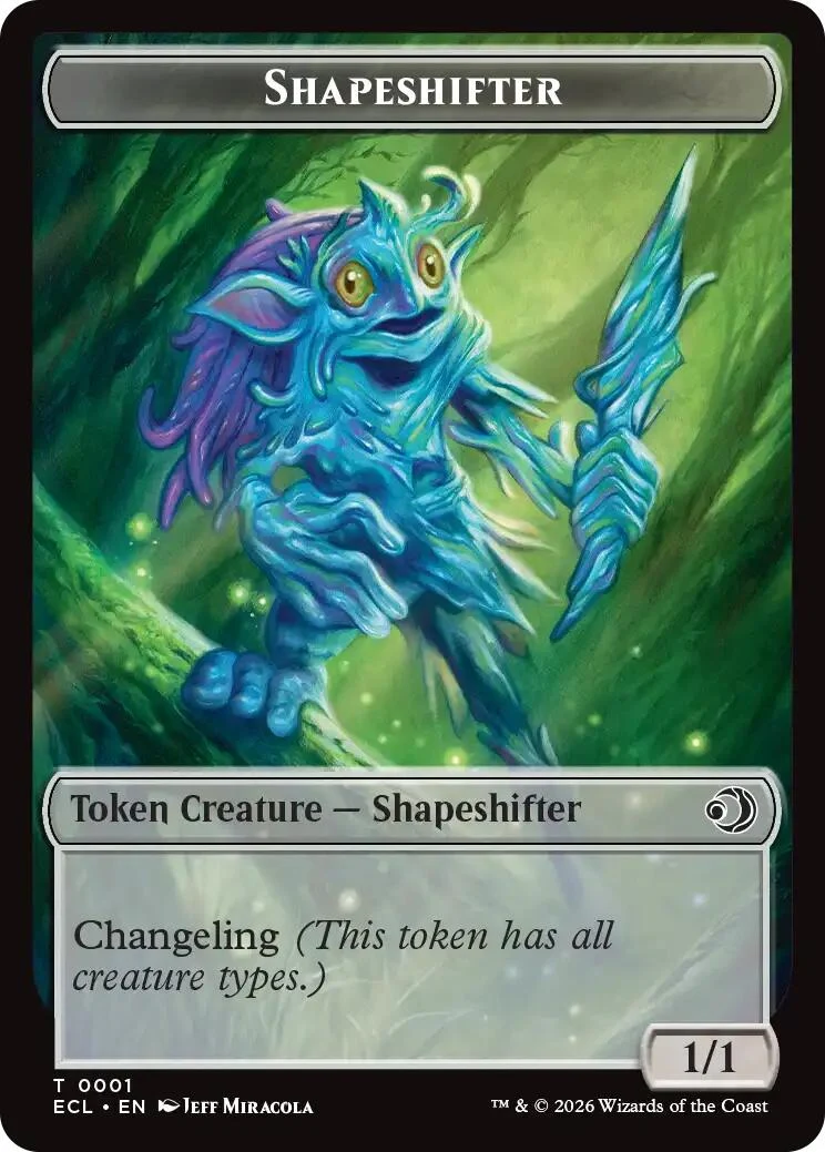 Shapeshifter // Map Double-Sided Token (1 // 17) (Lorwyn Eclipsed)
