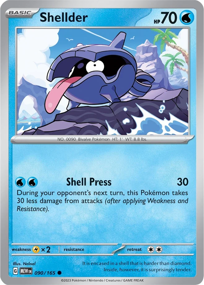 Shellder (090/165) (SV: Scarlet & Violet 151)