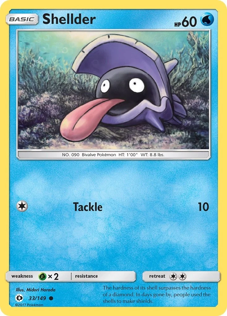 Shellder (33/149) (SM Base Set)