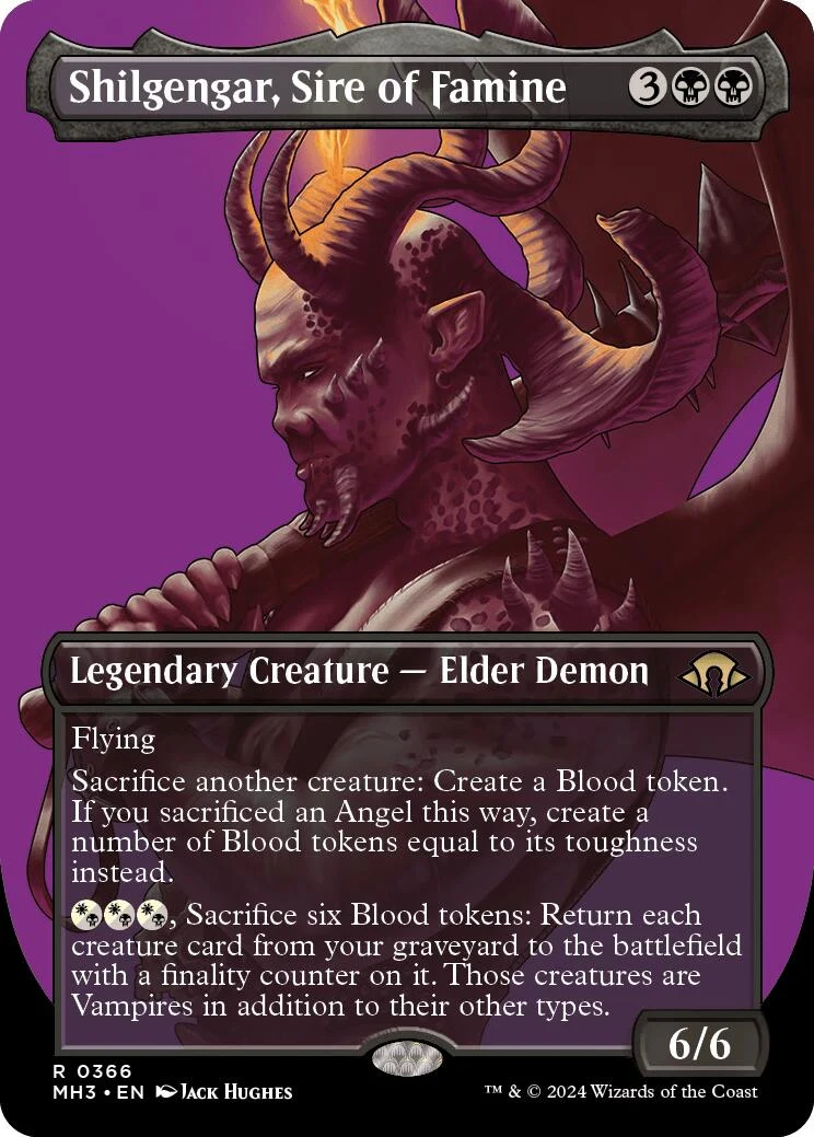 Shilgengar, Sire of Famine (Borderless) (366) (Modern Horizons 3)