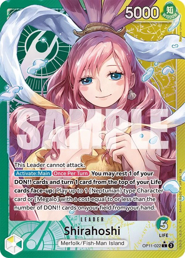 Shirahoshi (022) (Alternate Art) (OP11-022) (A Fist of Divine Speed)