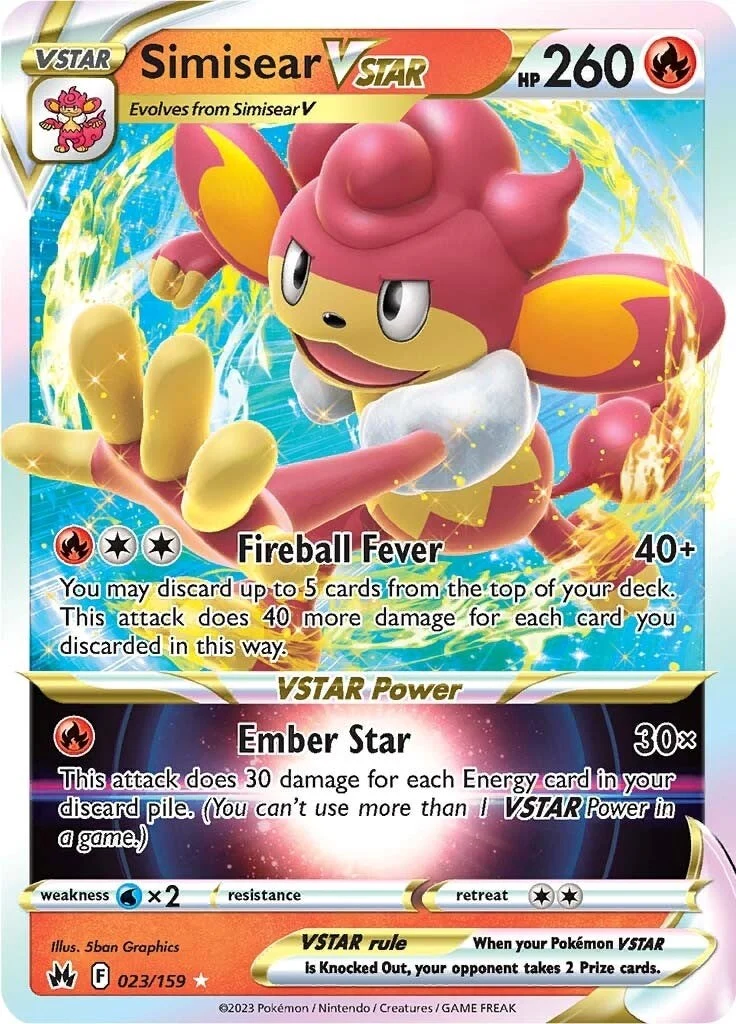 Simisear VSTAR (023/159) (Crown Zenith)