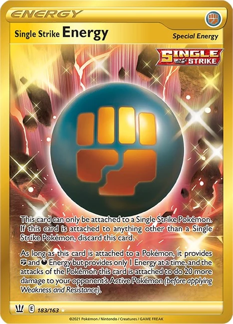 Single Strike Energy (Secret) (183/163) (SWSH05: Battle Styles)
