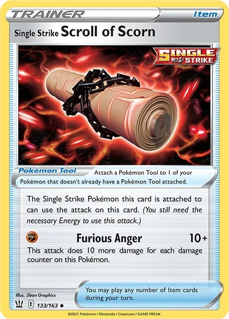 Single Strike Scroll of Scorn (133/163) (SWSH05: Battle Styles)