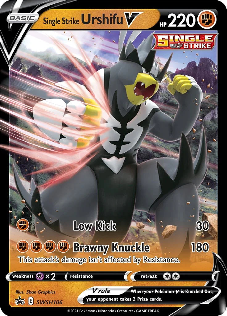 Single Strike Urshifu V - SWSH106 (SWSH106) (SWSH: Sword & Shield Promo Cards)