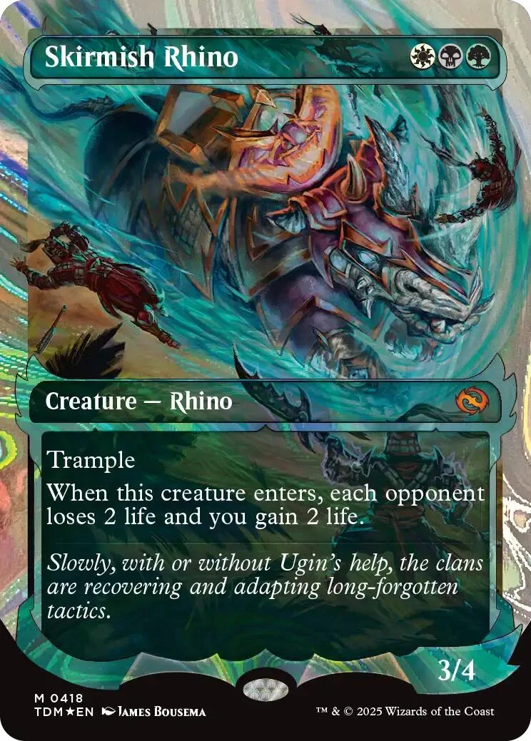 Skirmish Rhino (Showcase) (Halo Foil) (418) (Tarkir: Dragonstorm)
