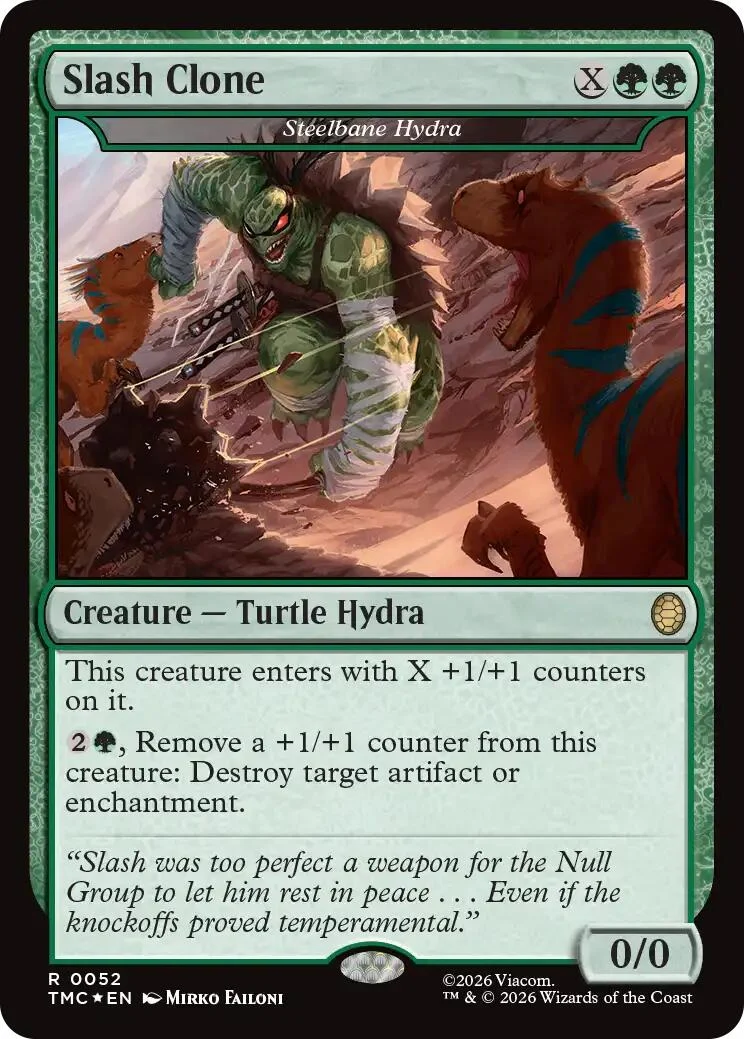 Slash Clone - Steelbane Hydra (Surge Foil) (52) (Teenage Mutant Ninja Turtles)