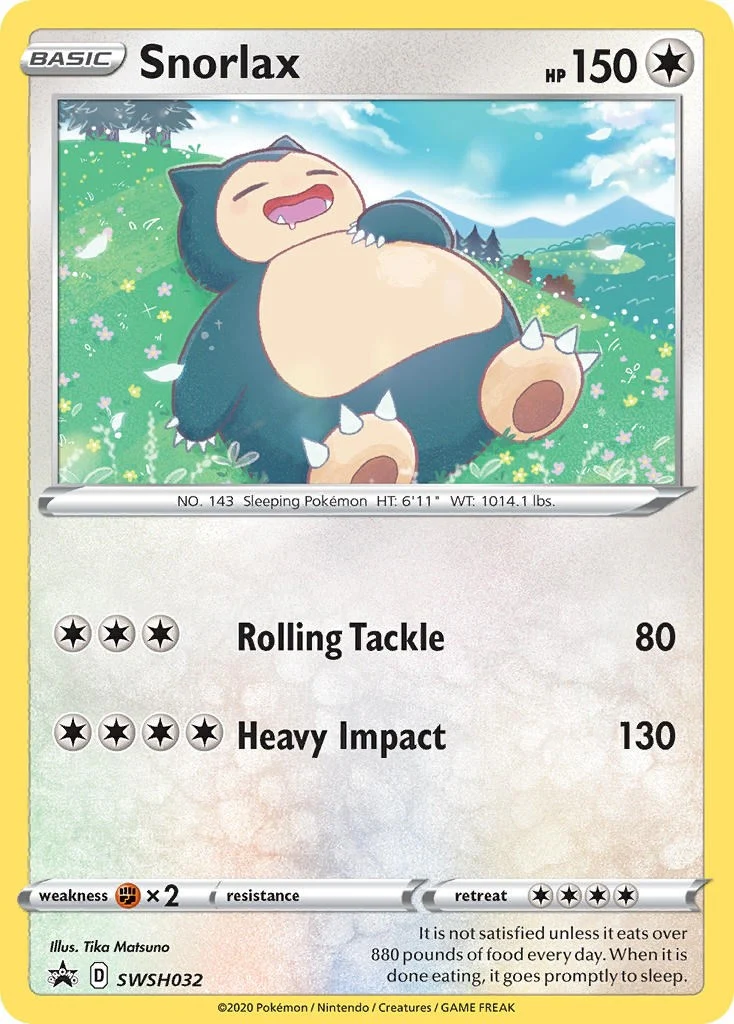 Snorlax - SWSH032 (SWSH032) (SWSH: Sword & Shield Promo Cards)