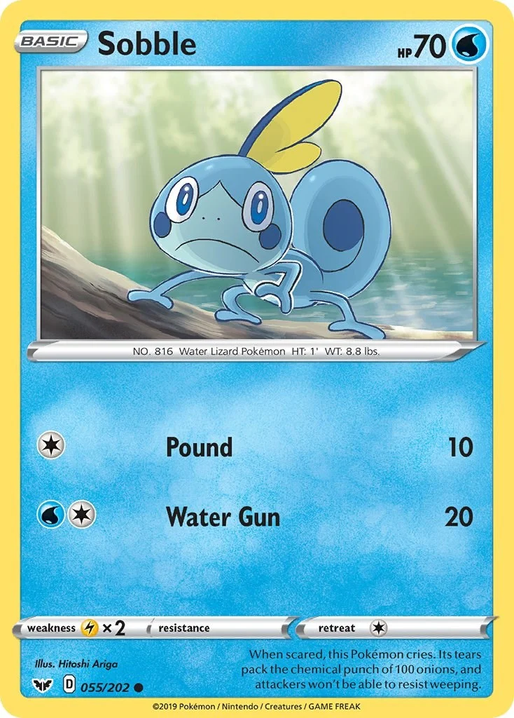 Sobble (055) (055/202) (SWSH01: Sword & Shield Base Set)