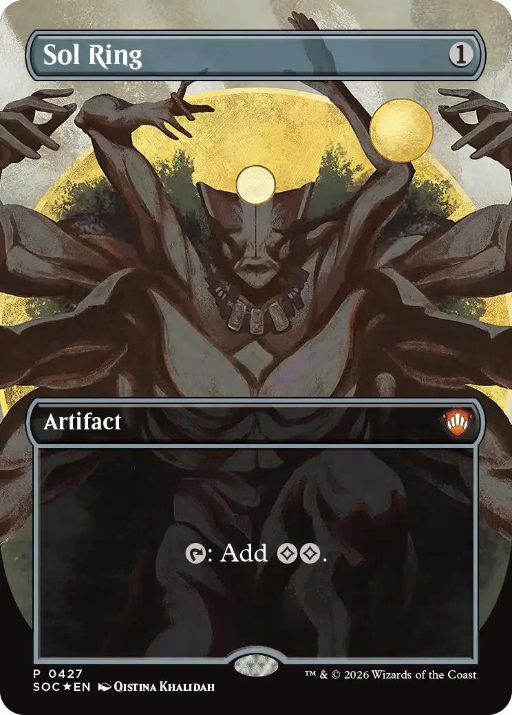 Sol Ring (Borderless) (427) (Secrets of Strixhaven)
