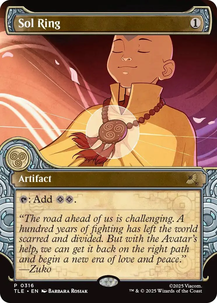 Sol Ring (Showcase) (316) (Avatar: The Last Airbender: Eternal-Legal)