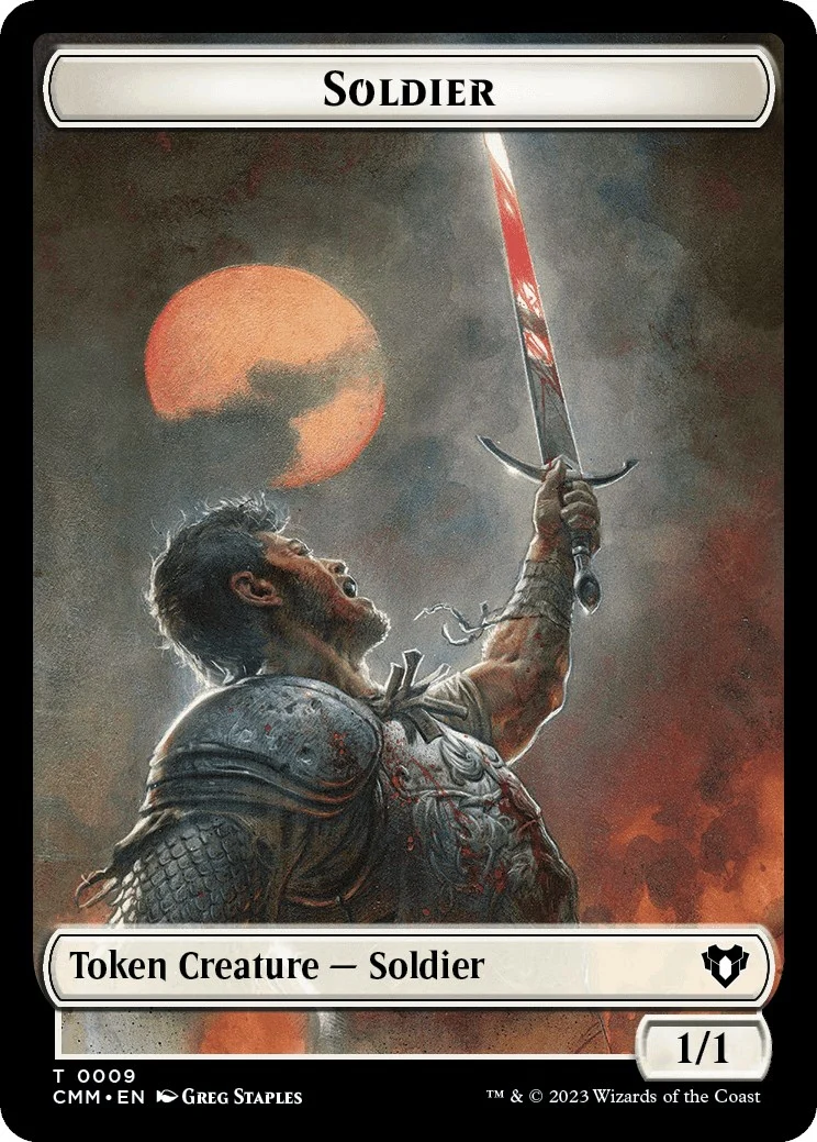 Soldier // Elephant Double-Sided Token (9 // 31) (Commander Masters)