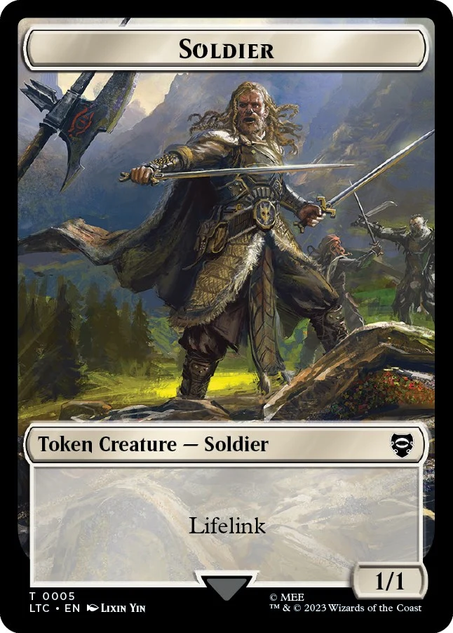 Soldier // Food (0010) Double-Sided Token (5 // 10)