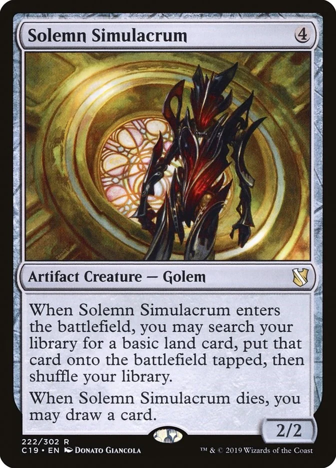 Solemn Simulacrum (222) (Commander 2019)