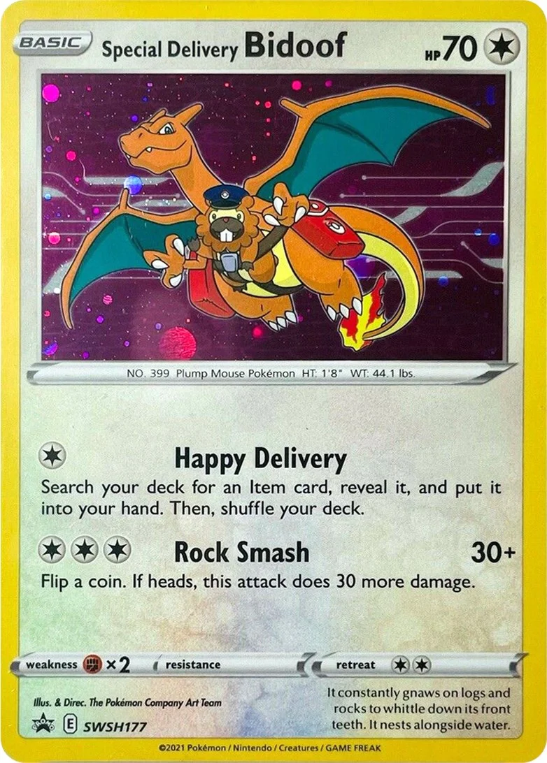 Special Delivery Bidoof (SWSH177) (SWSH: Sword & Shield Promo Cards)