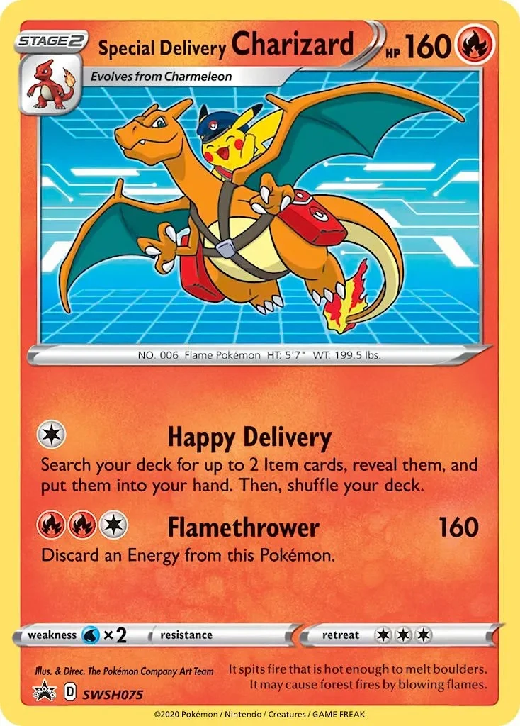 Special Delivery Charizard - SWSH075 (SWSH075) (SWSH: Sword & Shield Promo Cards)