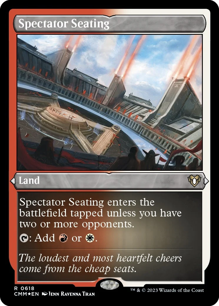 Spectator Seating (Foil Etched) (618) (Commander Masters)