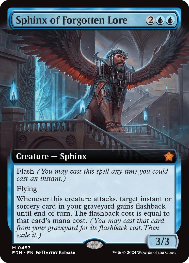 Sphinx of Forgotten Lore (Extended Art) (457) (Foundations)
