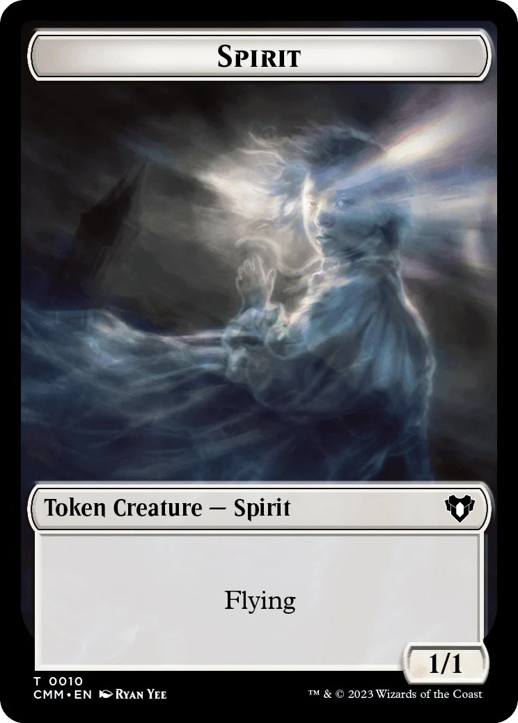 Spirit (0010) // Elemental (0025) Double-Sided Token (10 // 25) (Commander Masters)