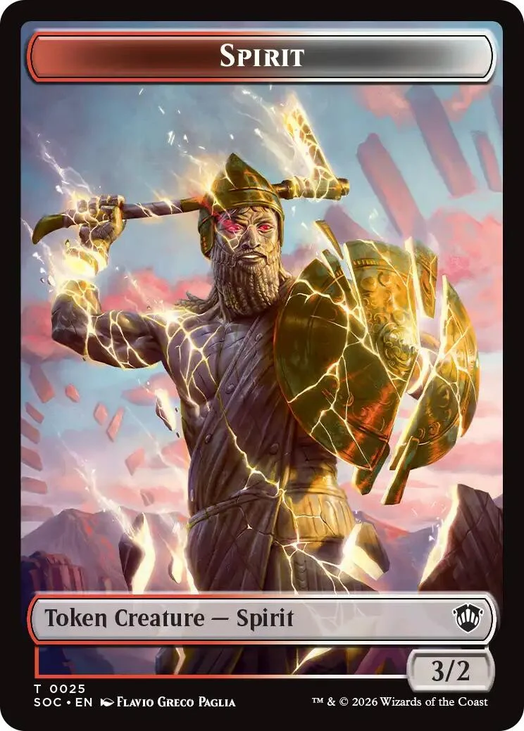 Spirit (0025) // Rogue Double-Sided Token (25 // 10) (Secrets of Strixhaven)