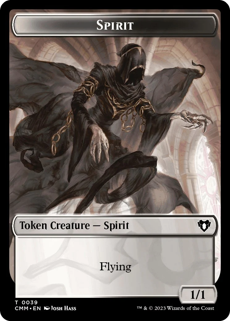 Spirit (0039) // Knight Double-Sided Token (39 // 7) (Commander Masters)