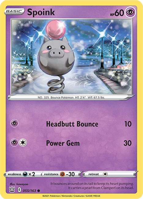 Spoink (055/163) (SWSH05: Battle Styles)