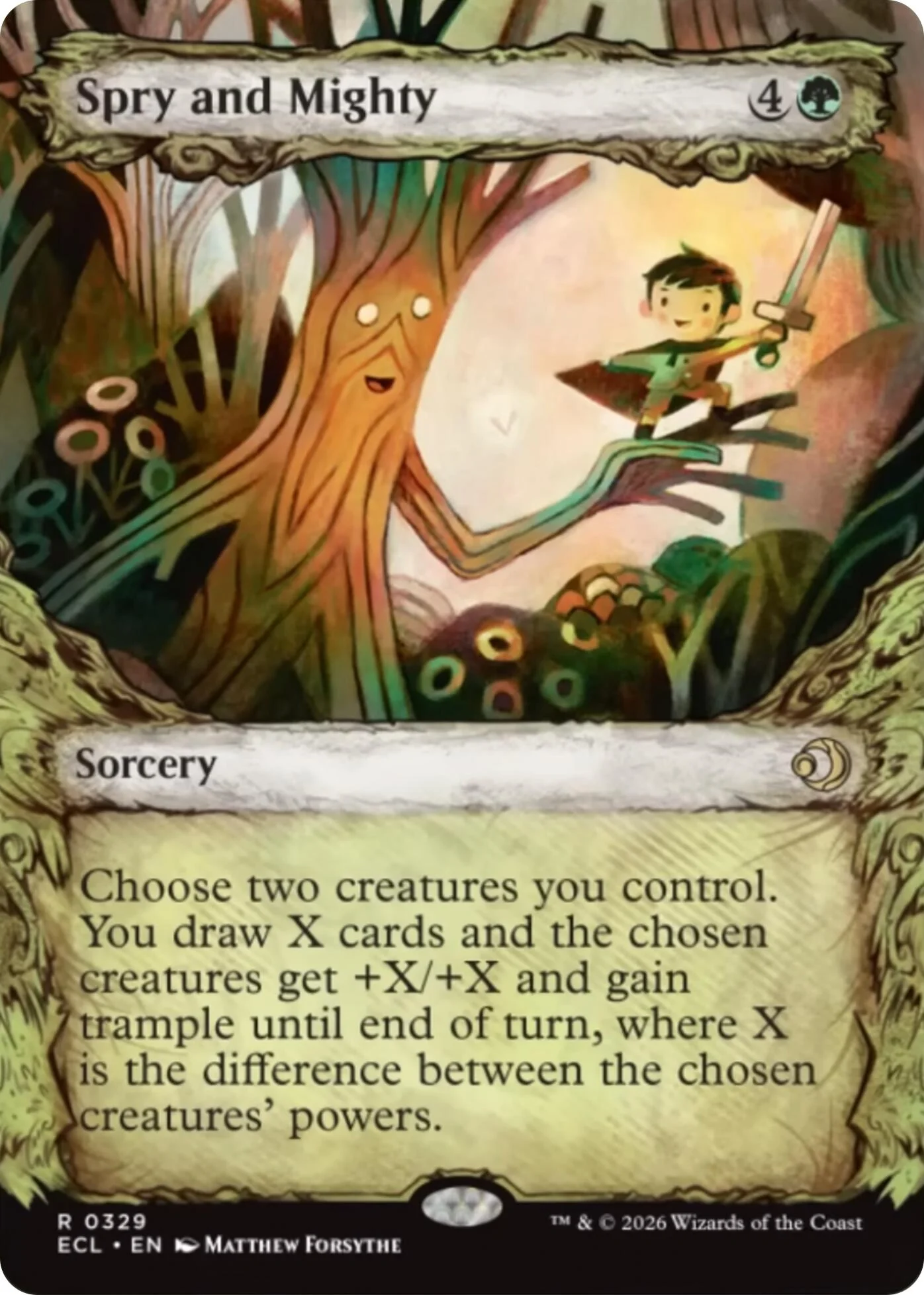 Spry and Mighty (Showcase) (329) (Lorwyn Eclipsed)