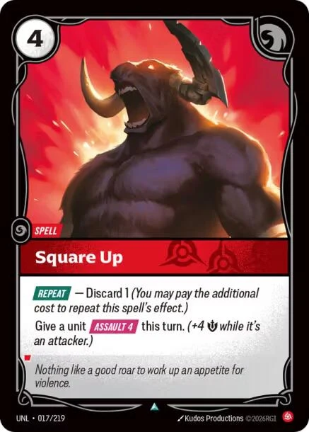 Square Up (017/219) (Unleashed)