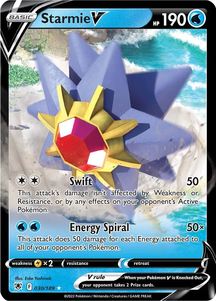 Starmie V (030/189) (SWSH10: Astral Radiance)