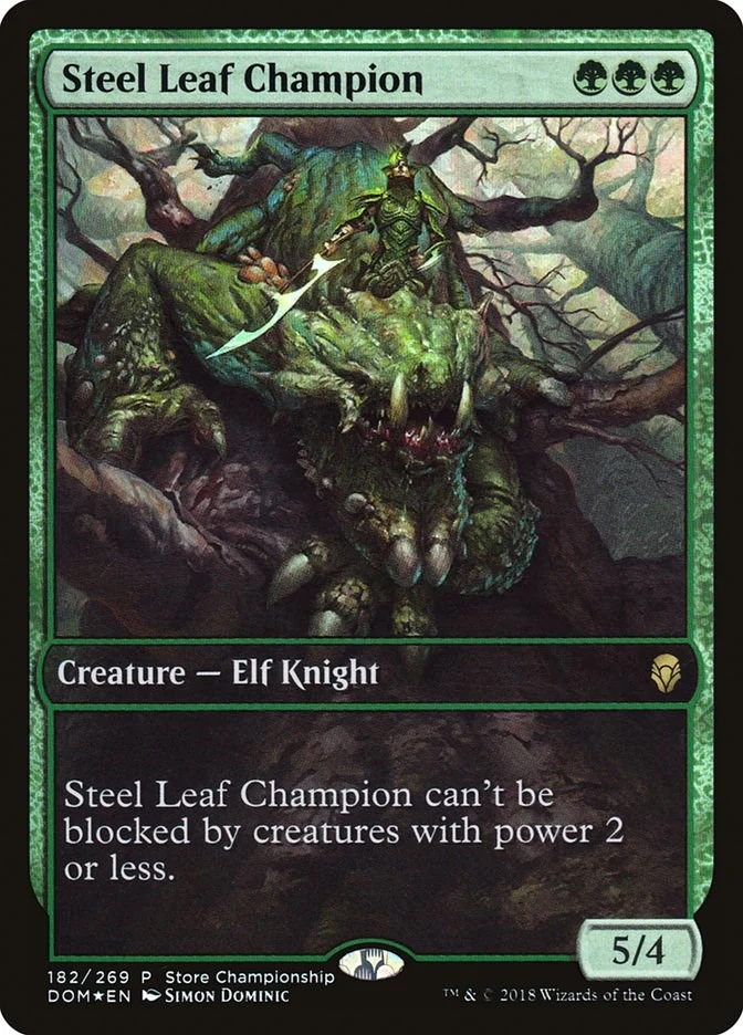 Steel Leaf Champion (182) (Game Day & Store Championship Promos)