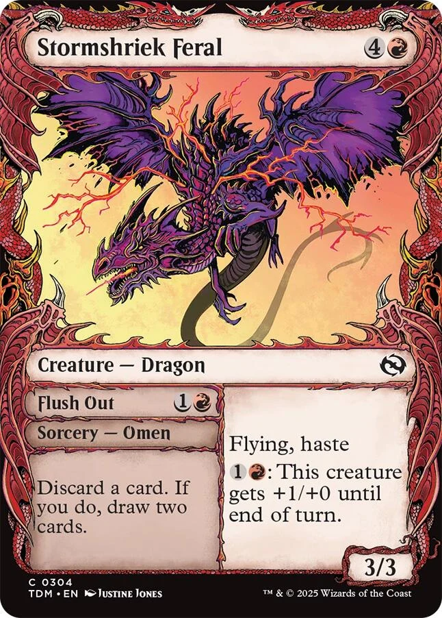 Stormshriek Feral (Showcase) (304) (Tarkir: Dragonstorm)