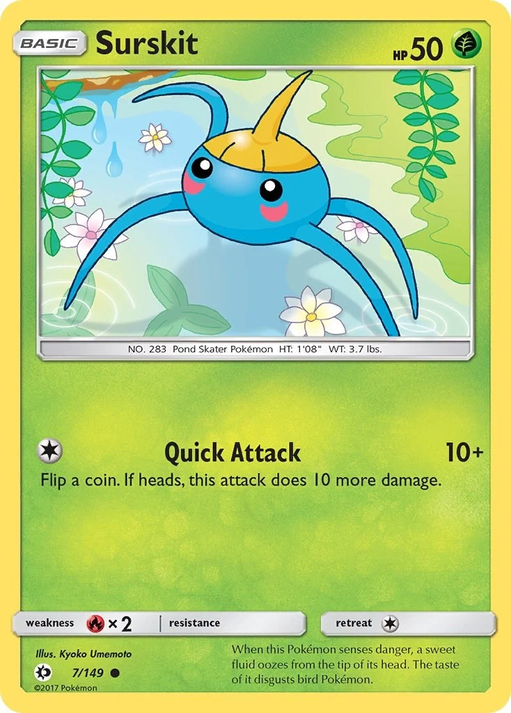 Surskit (7/149) (SM Base Set)