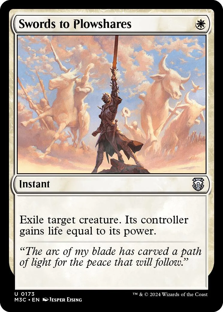 Swords to Plowshares (Ripple Foil) (173) (Modern Horizons 3)