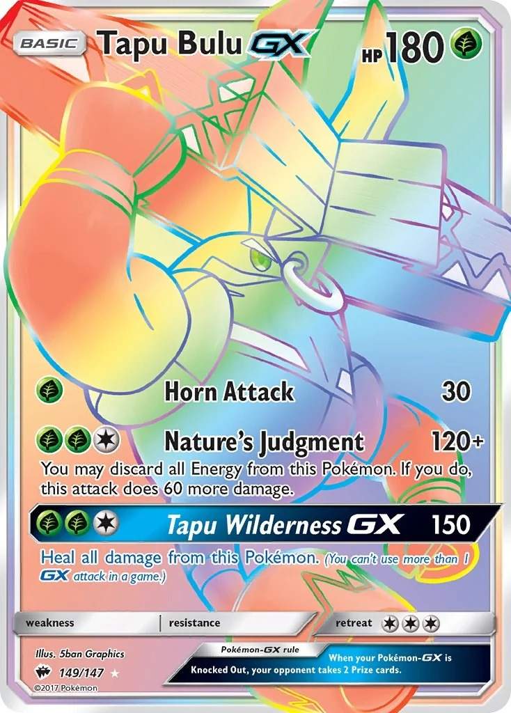 Tapu Bulu GX (Secret) (149/147) (SM - Burning Shadows)