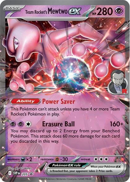 Team Rocket's Mewtwo ex (205) (SV: Scarlet & Violet Promo Cards)