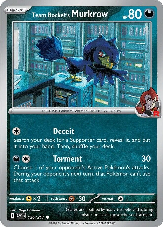 Team Rocket's Murkrow (126/217) (ME: Ascended Heroes)