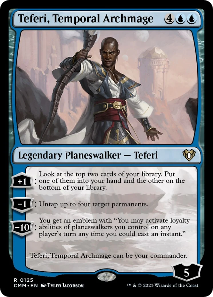 Teferi, Temporal Archmage (125) (Commander Masters)